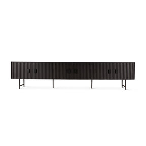 Verbania 98" Media Cabinet in Matte Black by Home Trends & Design at Eve Furniture