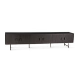 Verbania 98" Media Cabinet in Matte Black by Home Trends & Design at Eve Furniture