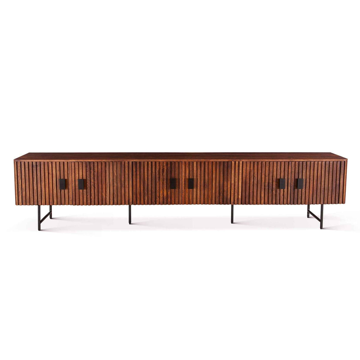 Verbania 98" Media Cabinet in Pecan Brown by Home Trends & Design at Eve Furniture
