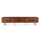 Verbania 98" Media Cabinet in Pecan Brown by Home Trends & Design at Eve Furniture