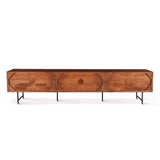 Verbania 98" Media Cabinet in Pecan Brown by Home Trends & Design at Eve Furniture
