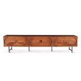 Verbania 98" Media Cabinet in Pecan Brown by Home Trends & Design at Eve Furniture