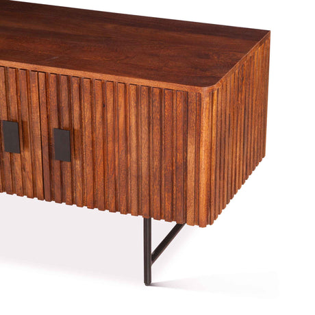 Verbania 98" Media Cabinet in Pecan Brown by Home Trends & Design at Eve Furniture