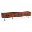Verbania 98" Media Cabinet in Pecan Brown by Home Trends & Design at Eve Furniture