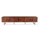 Verbania 98" Media Cabinet in Pecan Brown by Home Trends & Design at Eve Furniture
