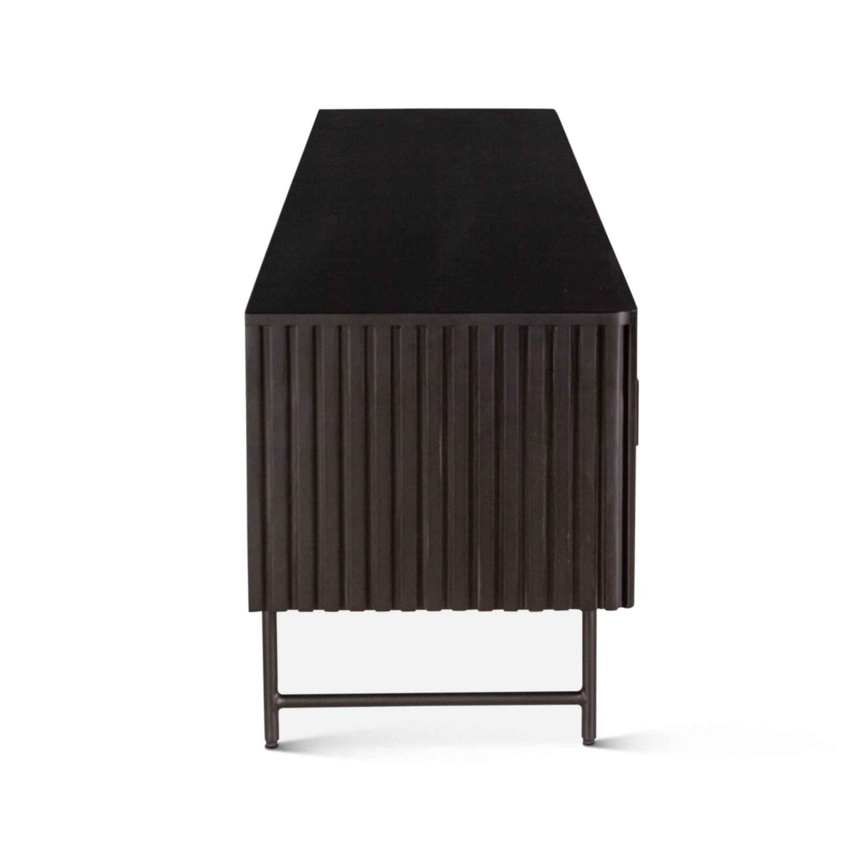 Verbania 98" Plasma Cabinet in Matte Black by Home Trends & Design at Eve Furniture