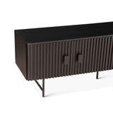 Verbania 98" Plasma Cabinet in Matte Black by Home Trends & Design at Eve Furniture