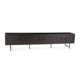Verbania 98" Plasma Cabinet in Matte Black by Home Trends & Design at Eve Furniture