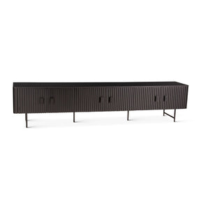 Verbania 98" Plasma Cabinet in Matte Black by Home Trends & Design at Eve Furniture