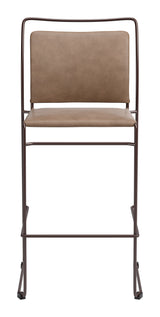 Verbena Brown Barstool (Set of 2) by Zuomod at Eve Furniture