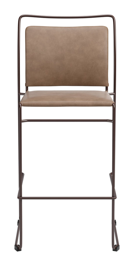 Verbena Brown Barstool (Set of 2) by Zuomod at Eve Furniture