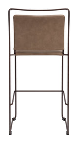 Verbena Brown Barstool (Set of 2) by Zuomod at Eve Furniture