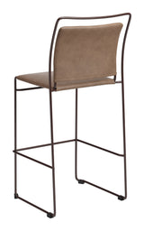 Verbena Brown Barstool (Set of 2) by Zuomod at Eve Furniture