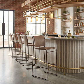 Verbena Brown Barstool (Set of 2) by Zuomod at Eve Furniture