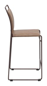 Verbena Brown Counter Stool (Set of 2) by Zuomod at Eve Furniture