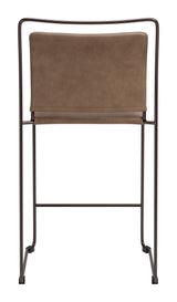 Verbena Brown Counter Stool (Set of 2) by Zuomod at Eve Furniture