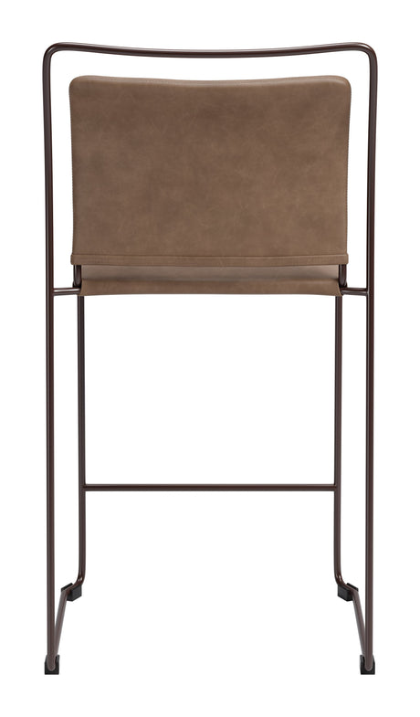 Verbena Brown Counter Stool (Set of 2) by Zuomod at Eve Furniture