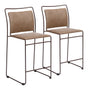 Verbena Brown Counter Stool (Set of 2) by Zuomod at Eve Furniture