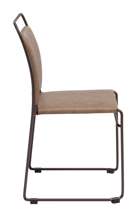 Verbena Brown Dining Chair (Set of 2) by Zuomod at Eve Furniture