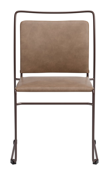 Verbena Brown Dining Chair (Set of 2) by Zuomod at Eve Furniture