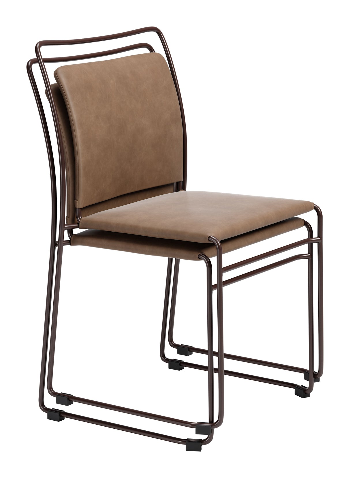 Verbena Brown Dining Chair (Set of 2) by Zuomod at Eve Furniture