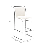Verbena Cream Barstool (Set of 2) by Zuomod at Eve Furniture