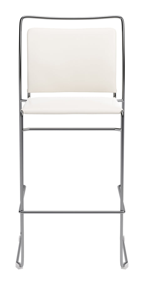 Verbena Cream Barstool (Set of 2) by Zuomod at Eve Furniture