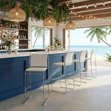 Verbena Cream Barstool (Set of 2) by Zuomod at Eve Furniture