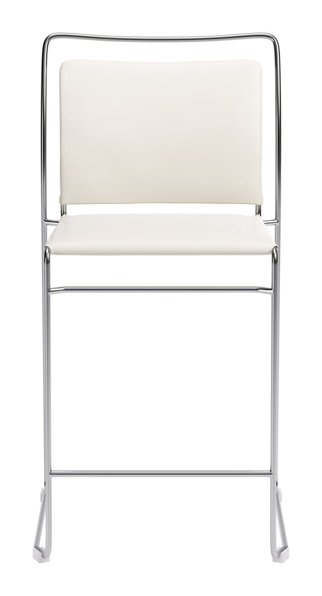 Verbena Cream Counter Stool (Set of 2) by Zuomod at Eve Furniture