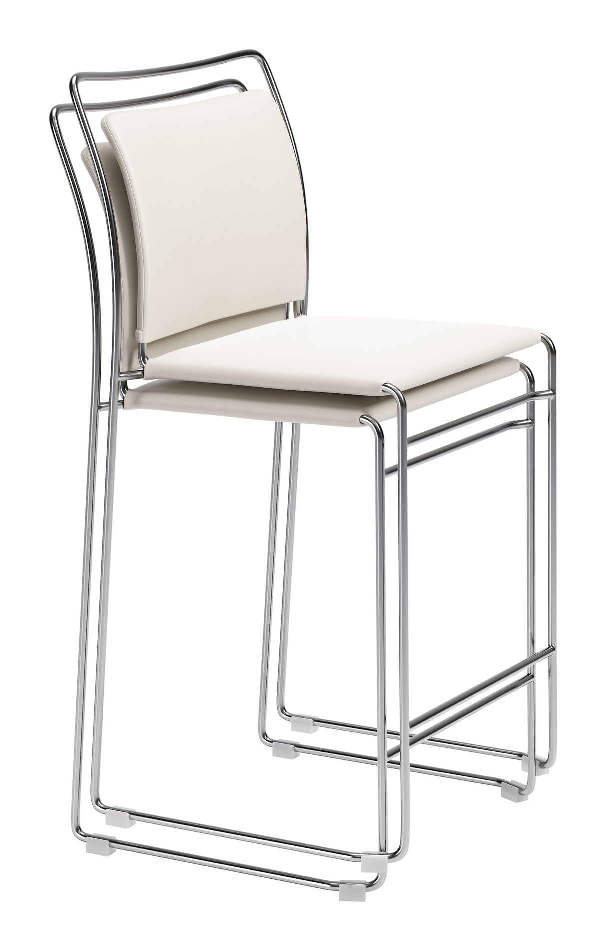 Verbena Cream Counter Stool (Set of 2) by Zuomod at Eve Furniture