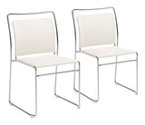 Verbena Cream Dining Chair (Set of 2) by Zuomod at Eve Furniture