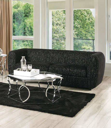 Verdal Black Sofa & Loveseat by Furniture of America at Eve Furniture