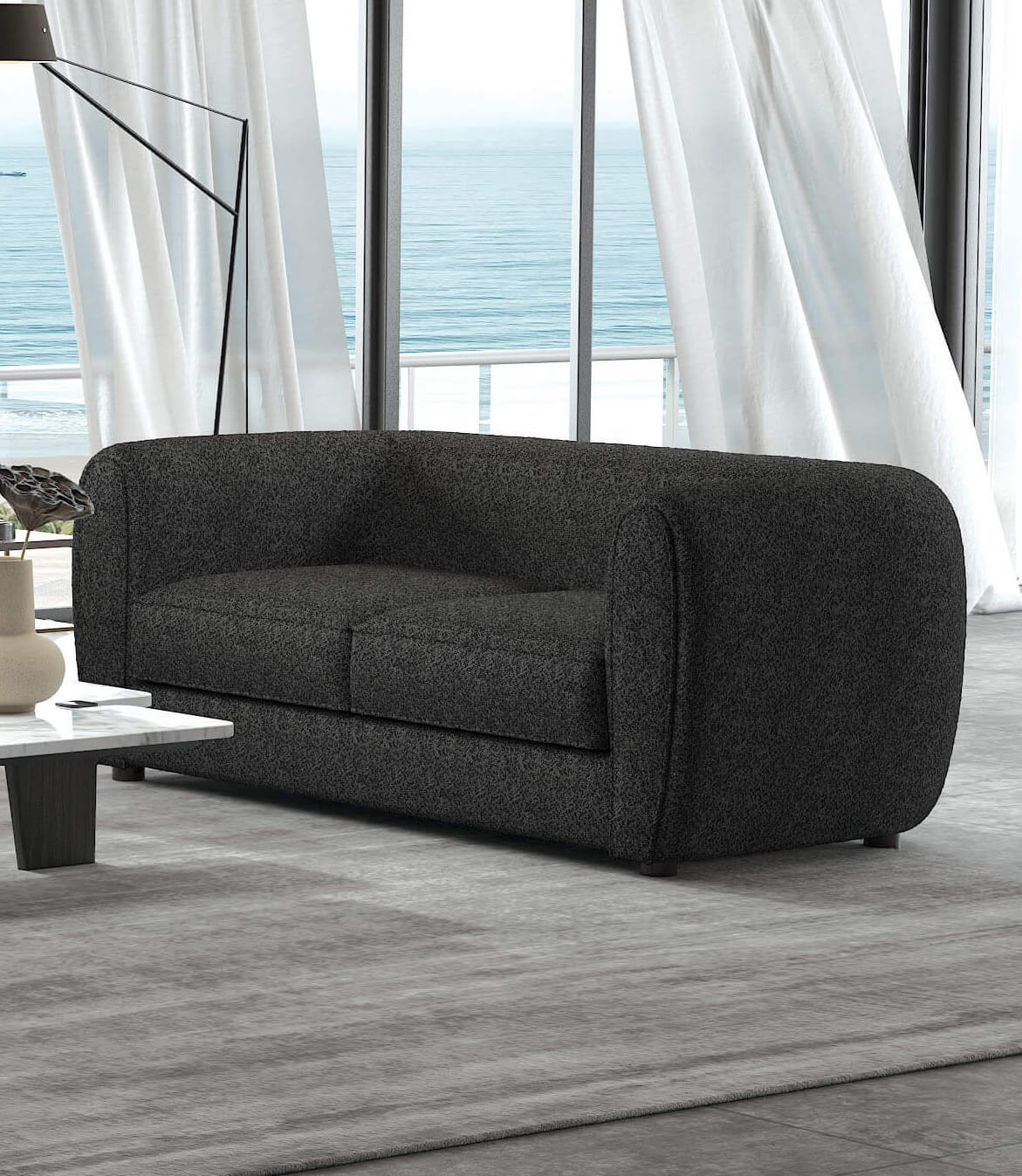 Verdal Black Sofa & Loveseat by Furniture of America at Eve Furniture