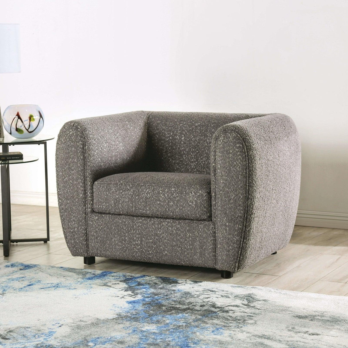 Verdal Charcoal Gray Chair by Furniture of America at Eve Furniture