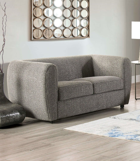 Verdal Charcoal Gray Sofa & Loveseat by Furniture of America at Eve Furniture