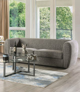 Verdal Charcoal Gray Sofa & Loveseat by Furniture of America at Eve Furniture