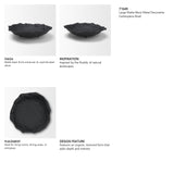 Verdant Large Matte Black Metal Decorative Centerpiece Bowl by Mercana at Eve Furniture