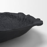 Verdant Large Matte Black Metal Decorative Centerpiece Bowl by Mercana at Eve Furniture