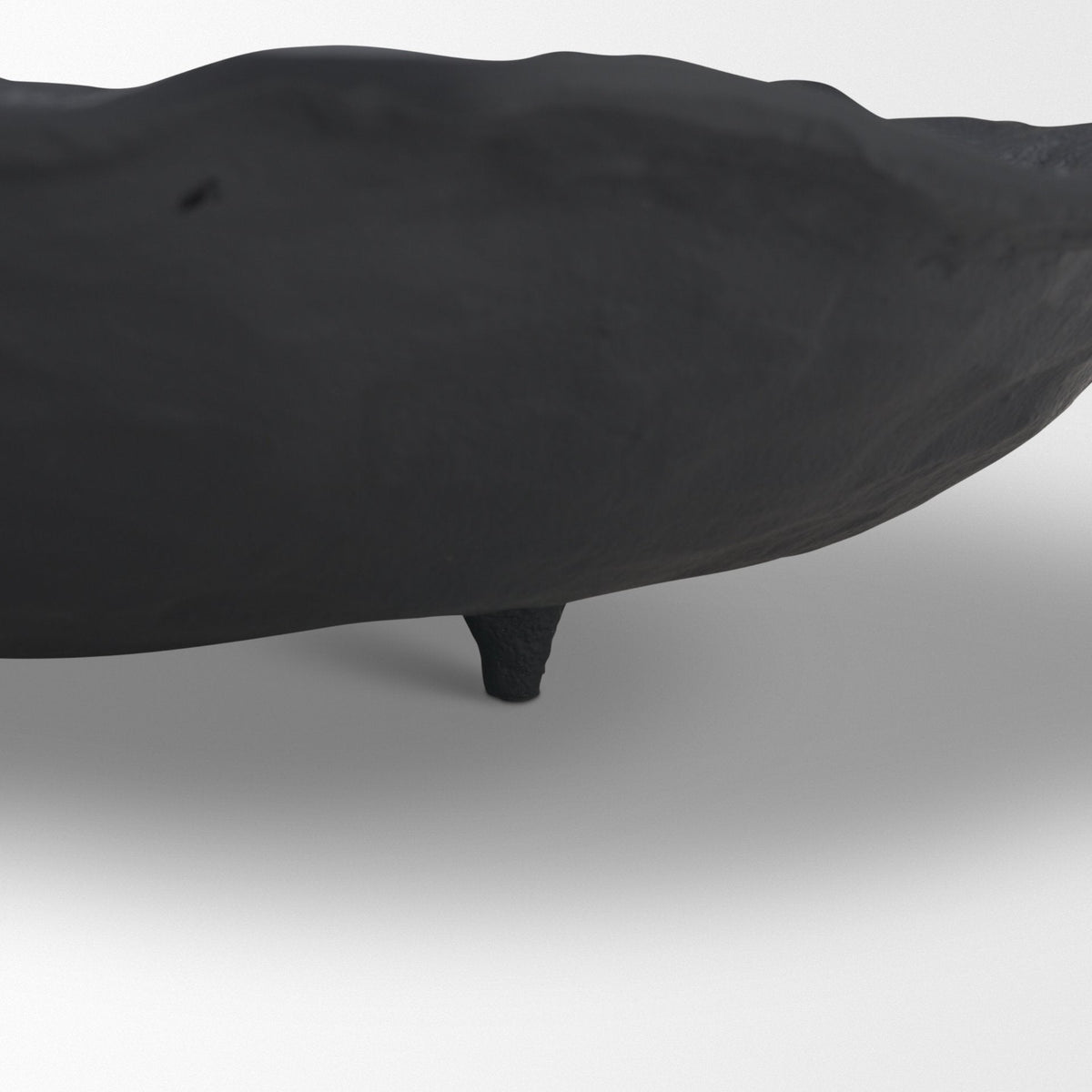 Verdant Large Matte Black Metal Decorative Centerpiece Bowl by Mercana at Eve Furniture