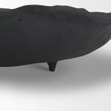 Verdant Large Matte Black Metal Decorative Centerpiece Bowl by Mercana at Eve Furniture