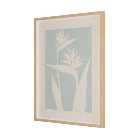 Verdant Silhouettes II by Hannah Dawson Hand Embelished Textured Framed Artwork Matted under Glass by Mercana at Eve Furniture