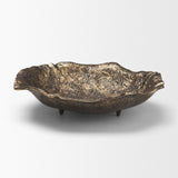 Verdant Small Antiqued Brass Metal Decorative Centerpiece Bowl by Mercana at Eve Furniture