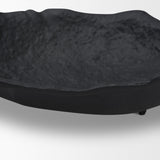 Verdant Small Matte Black Metal Decorative Centerpiece Bowl by Mercana at Eve Furniture