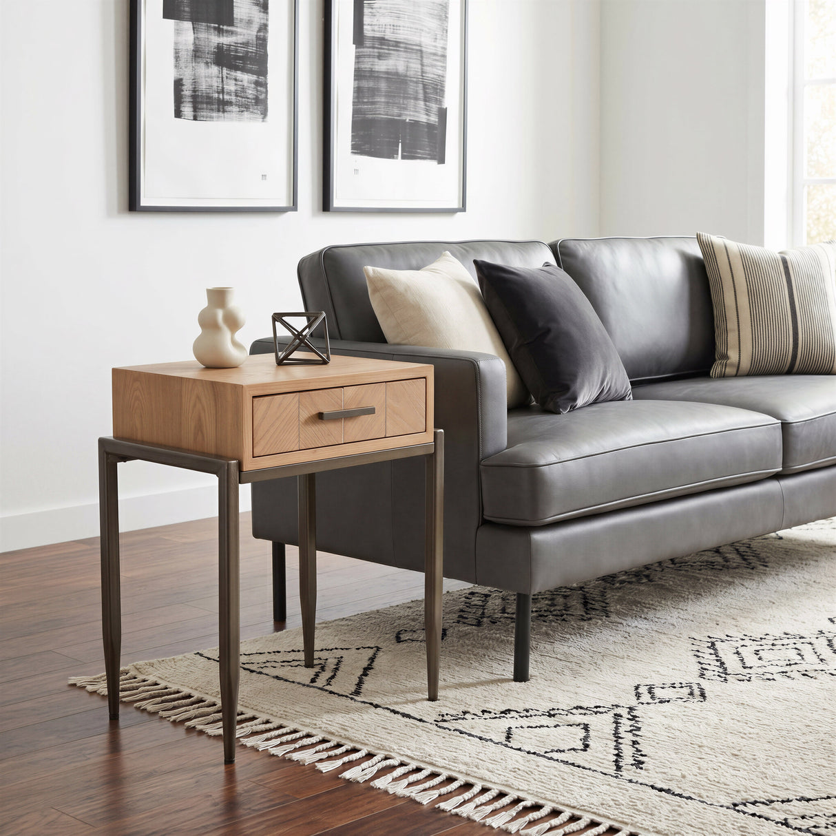 Verec Natural Side Table by Zuomod at Eve Furniture
