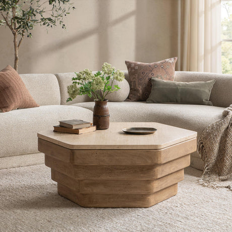 Verenna Duskwood 40 Freeform Coffee Table by Classic Home at Eve Furniture
