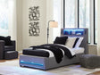 Verishaw Gray Twin Upholstered Bed by Ashley at Eve Furniture