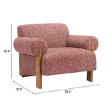 Verity Copper Accent Chair by Zuomod at Eve Furniture