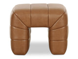 Verity Tan Leather Stool by MOES at Eve Furniture