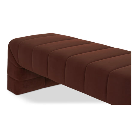 Verity Warm Brown Bench by MOES at Eve Furniture