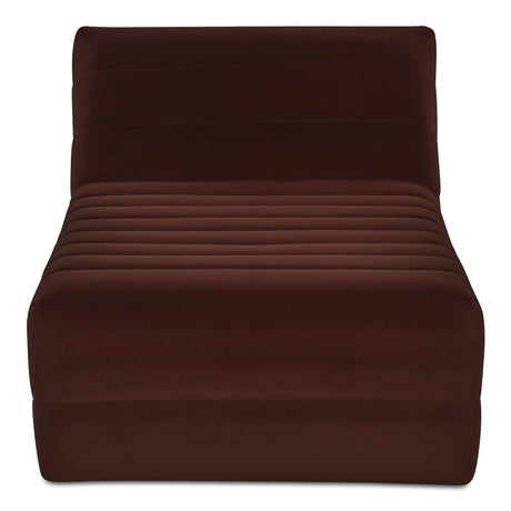 Verity Warm Brown Chaise by MOES at Eve Furniture